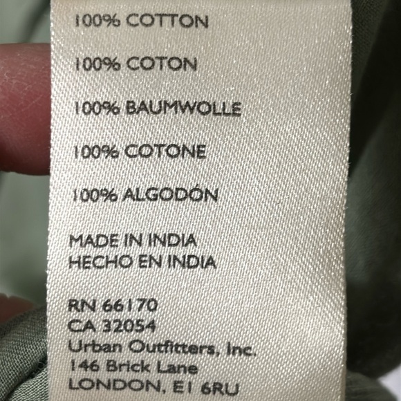 Free People We the Free Green Quilted Stitch Yoke Button up-shirt button down - Picture 13 of 14